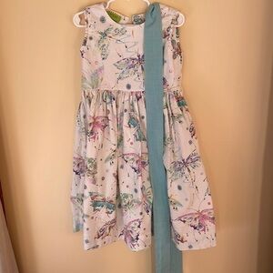Le Za Me butterfly dress with sash